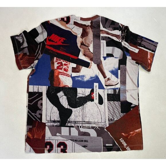 Nike Air Jordan Jumpman Photo All Over Print Graphic T-shirt Men XL - Picture 3 of 6